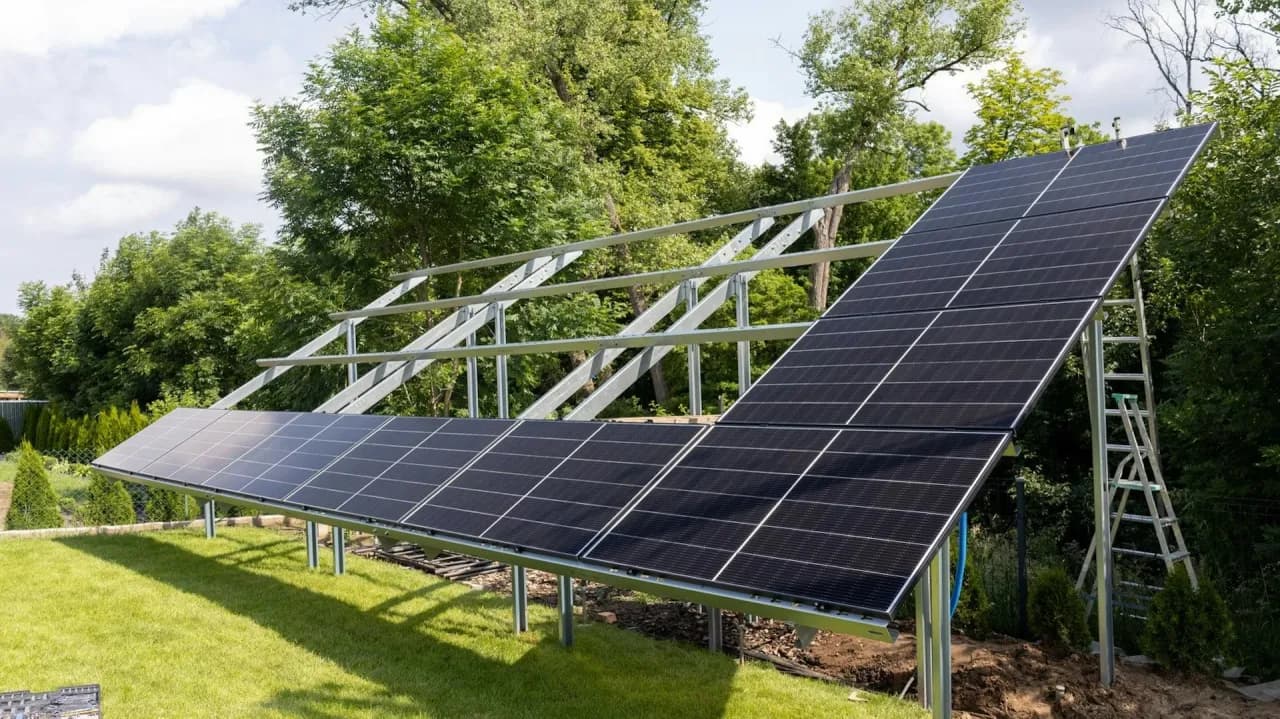 Stelaże i konstrukcje pod panele fotowoltaiczne na gruncie - porady eksperta